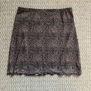 Shein Leopard Print Skirt | Girls Teens Summer Y2K 90s Trendy Summer Party Cute